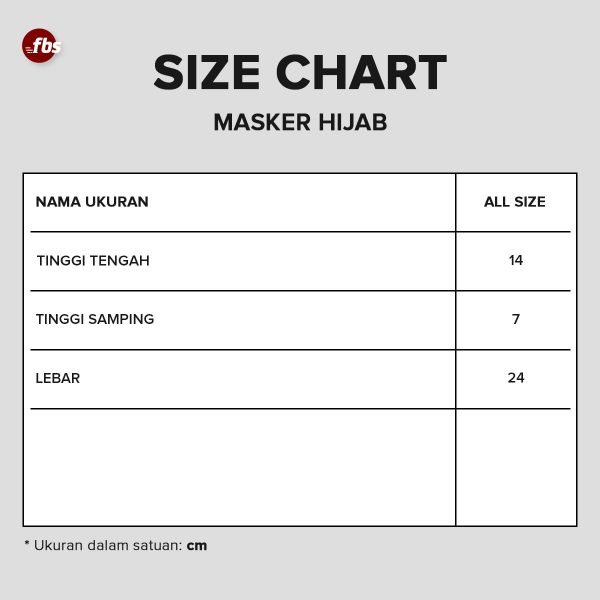 Masker Hijab FBS Basic Masker Hijab - Gambar 4