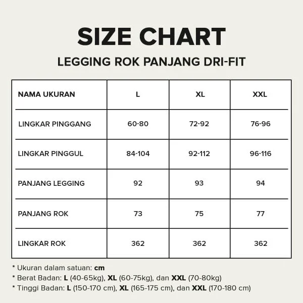 FBS Basic Celana Legging Rok Panjang Dri-Fit - Gambar 5